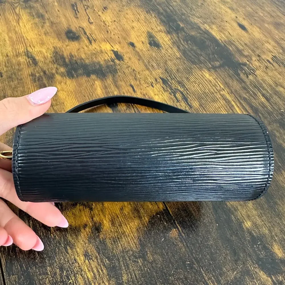 Louis Vuitton Mini Papillon Pouch Bag - Black Epi Leather